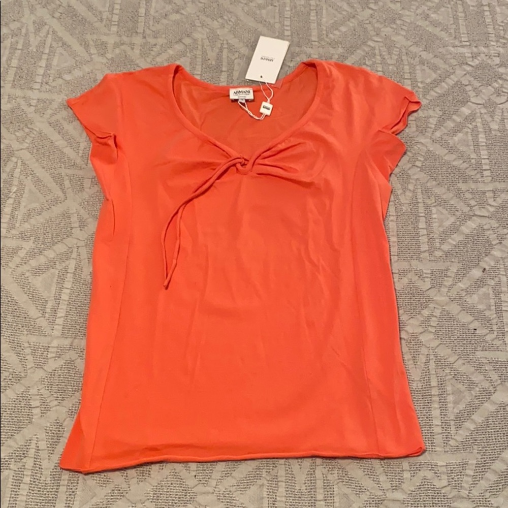 NWT Armani coral top